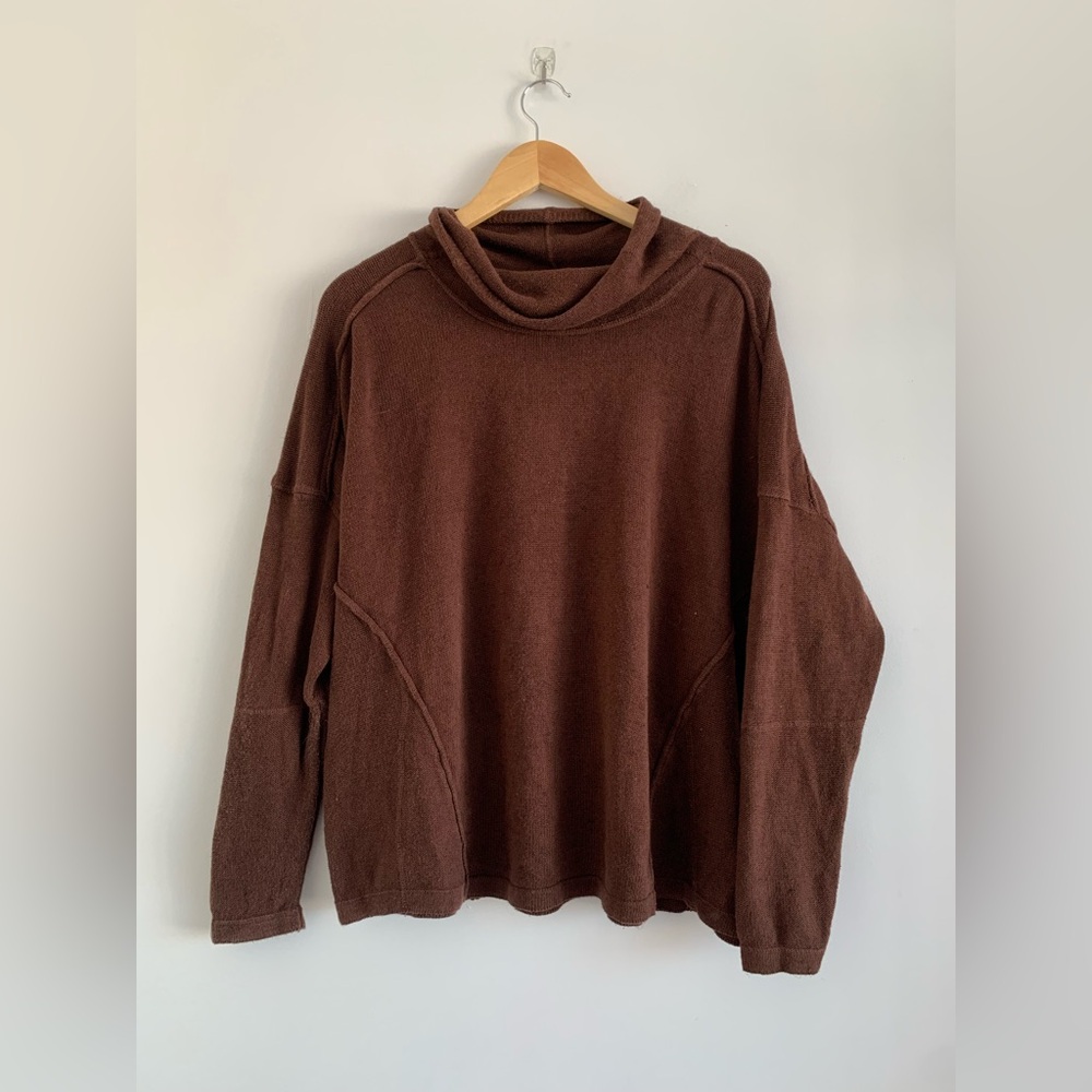 Aventura cowl neck organic cotton sweater